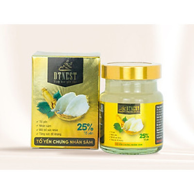 Đặc sản Khánh Hòa - Yến Chưng Đường Phèn Nhân Sâm 70ml (Hũ lẻ) DT NEST/ DT FOOD