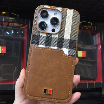 Ốp lưng dành cho iPhone 14 Pro Max, iPhone 14 Pro, iPhone 14 Plus, iPhone 14 hiệu Mentor VII Pocard da chống sốc, có ngăn cài thẻ, cao cấp - Hàng chính hãng