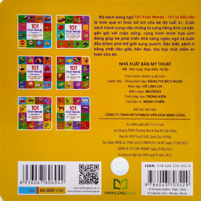 101 Từ Đầu Tiên: Chữ Số-Hình Dạng-Màu Sắc - 101 First Words: Numbers-Shapes-Colours (2022)