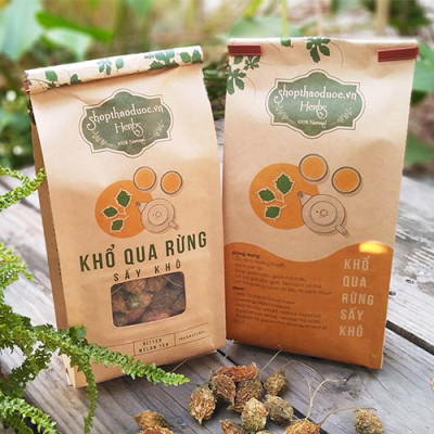 Combo 500g Khổ Qua Rừng Sấy Khô Shop Thảo Dược - Tốt Cho Bệnh Tiểu Đường, Huyết Áp Cao - Tặng 1 Chai Tinh Dầu Sả Chanh 8ml 