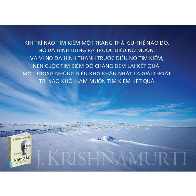 Sách - Như Ta Là -  J.Krishnamurti