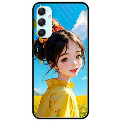 Ốp lưng cho Samsung A15 - A25 - A35 - A55 - Thiếu Nữ Xinh Áo Vàng - Hàng Chính Hãng