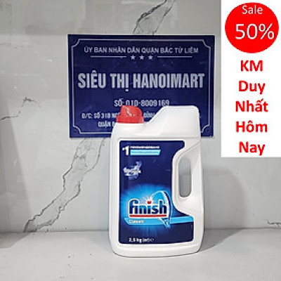 Bột rửa bát Finish 2,5kg hương chanh - 2 chức năng