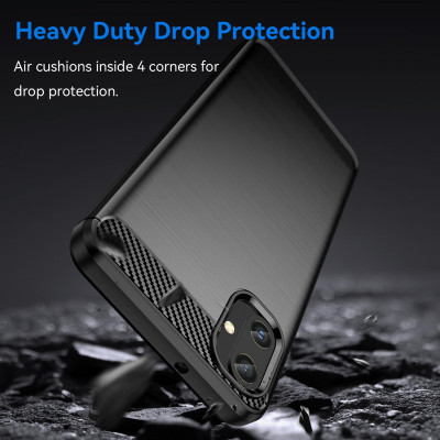 Ốp lưng chống sốc vân kim loại cho Samsung Galaxy A05 hiệu Likgus (chuẩn quân đội, chống vân tay) - Hàng nhập khẩu