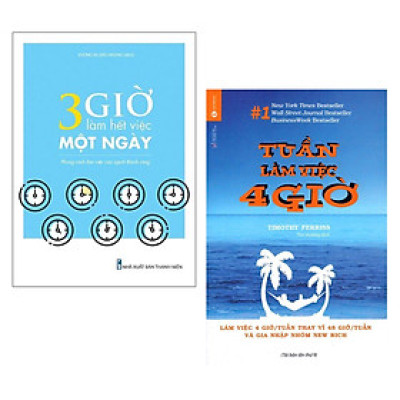 Combo Sách Kỹ Năng Làm Việc Hiệu Quả: 3 Giờ Làm Việc Hết Việc Một Ngày - Phong Cách Làm Việc Của Người Thành Công + Tuần Làm Việc 4 Giờ (Tái Bản) / Rèn Luyện Thói Quen Tốt - Nâng Cao Hiệu Quả Công Việc