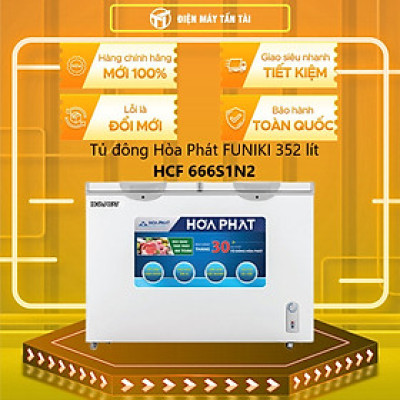 Tủ đông Hòa Phát HCF 666S1N2 352 lít - Hàng Chính Hãng