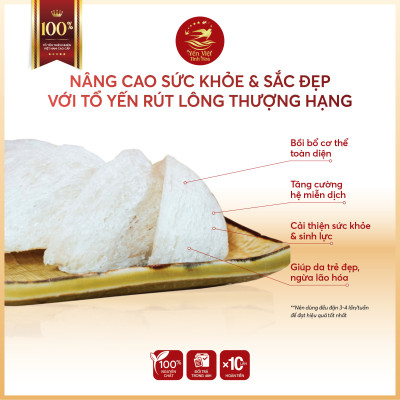 Tổ yến Tinh chế thượng hạng 50 gram Yến Việt Tinh Hoa - Hàng chính hãng
