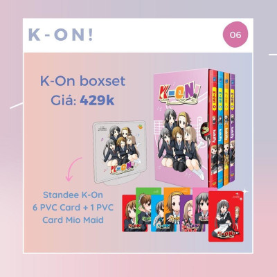 Sách K-On Boxset (Truyện Tranh) - Bản Quyền