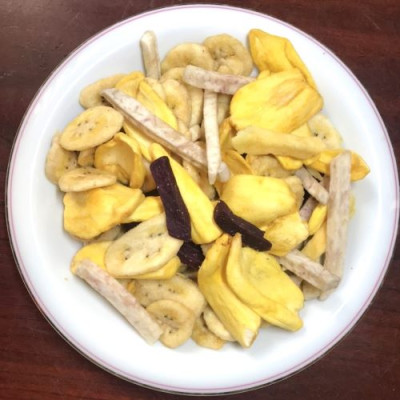 Trái Cây Sấy Chân Không (Mixed Fruit Chips), Giòn Xốp Tự Nhiên – BAVIFOOD, Khối Lượng: 100 grs (gói = 100 grs) – Premium