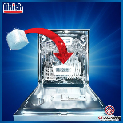 Viên vệ sinh máy rửa bát Finish vỉ 3 viên - Chính hãng 