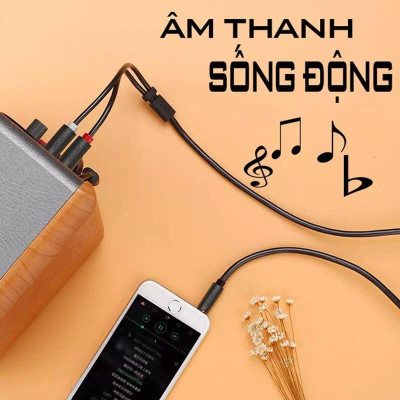 Ugreen UG10513AV116TK 5M màu Đen Cáp âm thanh 2 đầu Bông sen sang 3.5mm dương - HÀNG CHÍNH HÃNG
