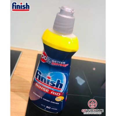 Nước làm bóng Finish 400ml dùng cho máy rửa bát - Hàng chính hãng 