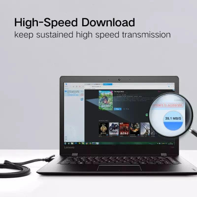 Ugreen UG11235NW104TK 1M màu Đen Cáp mạng LAN CAT6 UPT cáp dẹp - HÀNG CHÍNH HÃNG