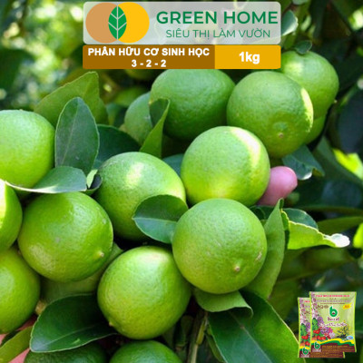 Phân Bón Hữu Cơ Greenhome, Better, Bao 1kg, Sinh Học Giúp Cây Khoẻ, Ổn Định, Sai Hoa, Đậu Trái