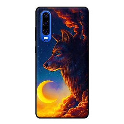 Ốp lưng in cho Huawei P30 mẫu Sói Và Mặt Trăng - Hàng chính hãng