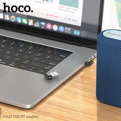 USB Bluetooth Ho,co UA18, Bộ chuyển đổi USB sang bluetooth 5.0 hỗ trợ kết nối đa thiết bị loa, tai nghe, bàn phím chuột - Hàng chính hãng