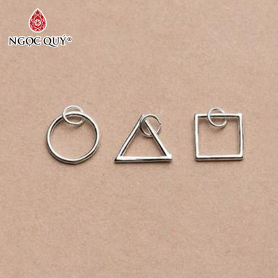 Charm bạc hình tam giác treo - Ngọc Quý Gemstones