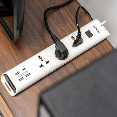 Ổ cắm điện Philips CHP4335WB - Hàng chính hãng