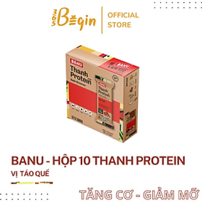 BANU - THANH ENERGY BAR - TÁO QUẾ - HỘP ( 10 THANH)
