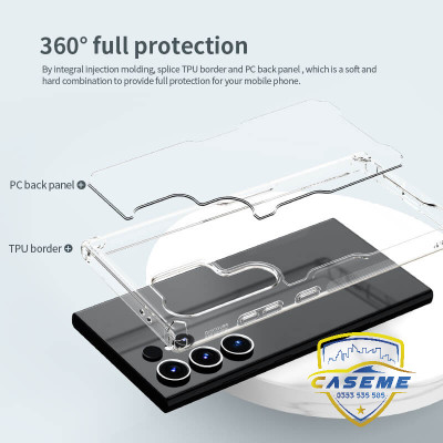 Ốp lưng cho Samsung S24 Ultra, Samsung S24 Plus, Samsung S24 hiệu Nillkin Nature TPU Pro bảo vệ camera, chống trơn, chống sốc cao cấp - Hàng chính hãng.