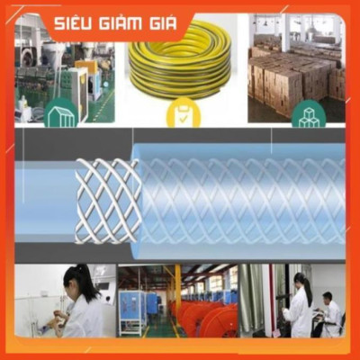 Bộ dây vòi xịt nước rửa xe, tưới cây . tăng áp 3 lần, loại 3m, 5m 206622-5Lcút sập, nối đen, d.vàng