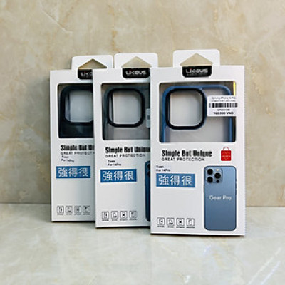 Ốp lưng dành cho iPhone 14 Pro Likgus lưng nhám chống sốc tốt- Hàng chính hãng