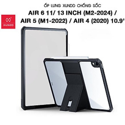 Ốp lưng XUNDD dành cho iPad A16 Gen 11 , Air 11inch M3 2025 , Air 13inch M3 Chống sốc có giá đỡ 3 chế độ - Hàng chính Hãng
