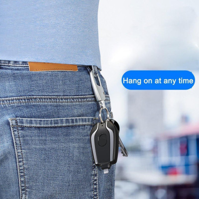 Combo 2 Móc Khoá Kèm Sạc Dự Phòng Cổng Ln Cho Ip 1500Mah Thời Trang