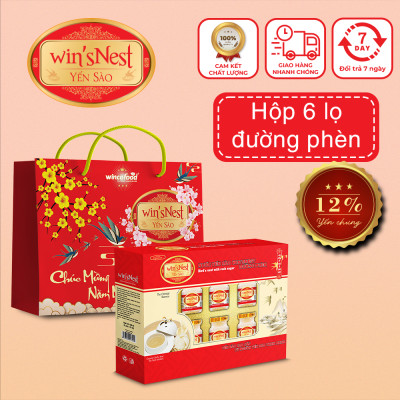 (Thùng Yến Xuân) 6 Hộp Nước Yến Sào win