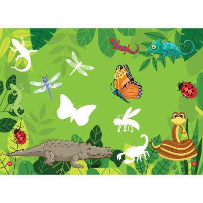 Sách - Sticker Dán Hình Thông Minh - Côn Trùng, Bò Sát, Lưỡng Cư - Việt Thư
