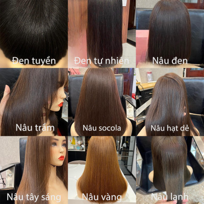 Mái hói mini 2 kẹp tóc thậ.t nữ - Tóc Giả Vân Anh