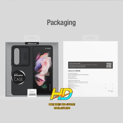 Ốp Lưng Bảo Vệ Camera Dành Cho SamSung Z Fold4 5G Chính Hãng Nillkin CamShield Silky Chống Sốc, Có Nắp Trượt Bảo Vệ Camera - Hàng Chính Hãng