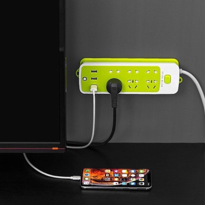 Phụ kiện tiện ích - Ổ cắm điện đa năng chống giật ,có 9 ổ cắm và 3 cổng sạc USB ,tự động ngắt khi quá tải ,sử dụng cho nhiều thiết bị cùng 1 lúc ,có lỗ treo tiện lợi