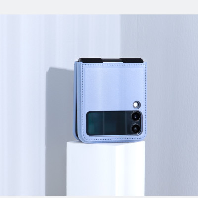 Ốp lưng dành cho SamSung Galaxy Z Flip3 lưng da viền TPU cao cấp hiệu Nillkin Qin - Hàng Nhập Khẩu