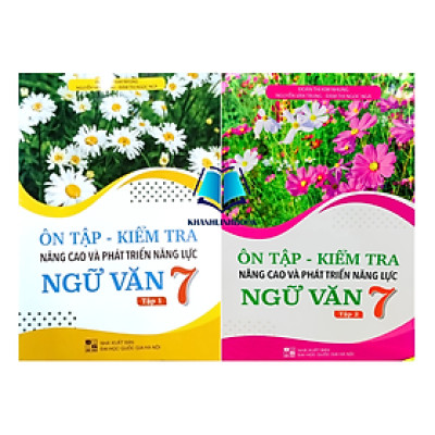 Sách - Combo ôn tập kiểm tra nâng cao và phát triển năng lực ngữ văn 7 - tập 1 + 2