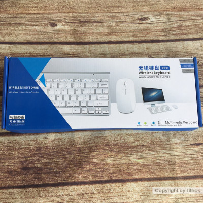 Bộ bàn phím và chuột không dây cao cấp dùng cho laptop, PC, SmartTV - Hàng nhập khẩu