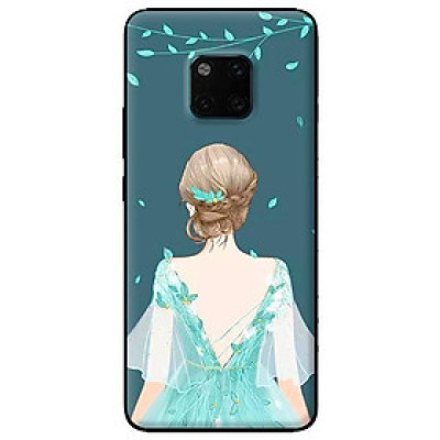 Ốp in cho Huawei Mate 20 Pro Cô Gái Nền Xanh - Hàng chính hãng