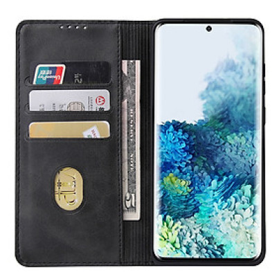 Bao da ốp lưng dành cho Samsung Galaxy S20, S20 Plus, S20 FE, S20 Ultra, S21, S21 FE, S21 Plus, S21 Ultra dạng ví cao cấp, kiểu dáng sang trọng thời trang, ngăn đựng thẻ tiện lợi, bảo vệ điện thoại toàn diện - Hàng chính hãng