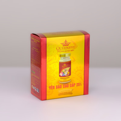 Yến sào cao cấp Queennest 25% Nhân Sâm -  hũ 150ml (hộp nhỏ 2 hũ) - hàng chính hãng