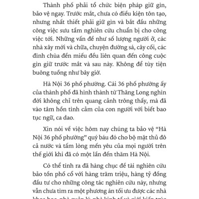 Giữ Gìn 36 Phố Phường
