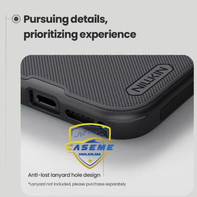 Ốp lưng dành cho iPhone 17 Nillkin Super Frosted Shield Pro Matte dạng sần - Hàng chính hãng