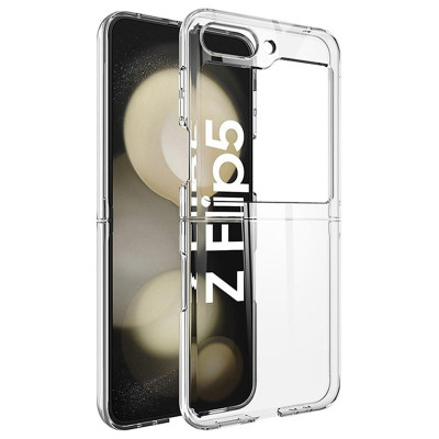 Ốp lưng trong suốt chống sốc cho Samsung Galaxy Z Flip 5 hiệu Likgus Crystal -  đệm khí 4 góc - Hàng nhập khẩu