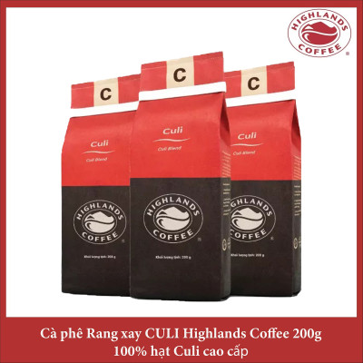 Culi Blend Thùng 12 gói Cà phê rang xay Culi Highlands Coffee 200g