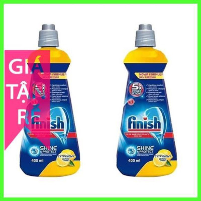 Combo 2 chai Nước làm bóng Finish (400ml x2) (Hương chanh)