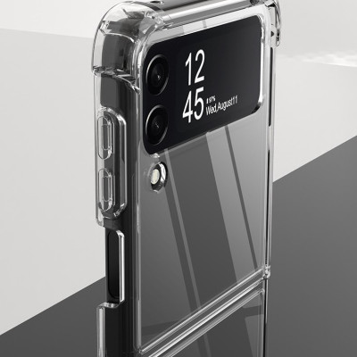 Ốp lưng Trong Suốt dành cho Samsung Galaxy Z Flip 4 Chống Sốc, Chống Ố Vàng - Hàng chính hãng