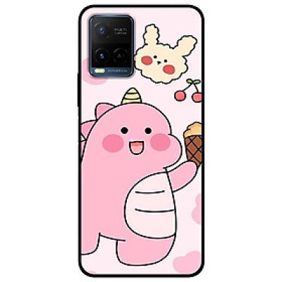 Ốp lưng dành cho Vivo Y21 - Vivo Y21s mẫu Khủng Long Hồng