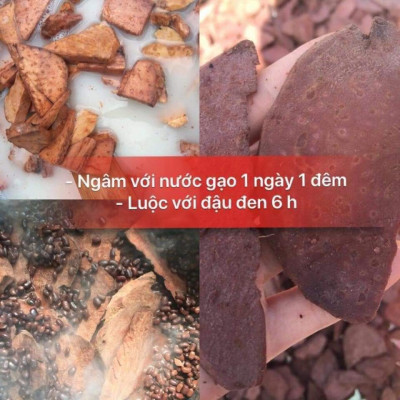 COMBO HAI HỘP HÀ THỦ Ô ĐỎ MẸ KEN-Loại có thành phần đậu đen giảm nóng trong, 2 hộp 1 ký 
