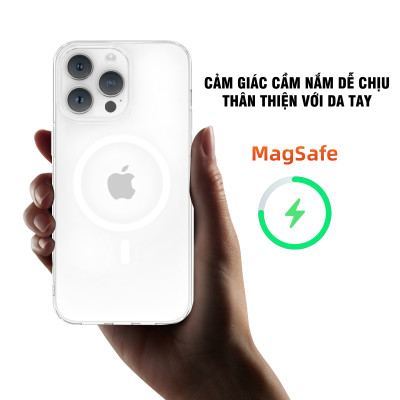 Ốp lưng cứng chống ố sạc từ tính dành cho iPhone 12 / 13 / 14 / 15 / 16 / 12 Pro / 12 Pro Max / 13 Pro / 13 Pro Max / 14 Plus / 14 Pro / 14 Pro Max / 15 Plus / 15 Pro / 15 Pro Max / 16 Plus / 16 Pro / 16 Pro Max - Hàng chính hãng