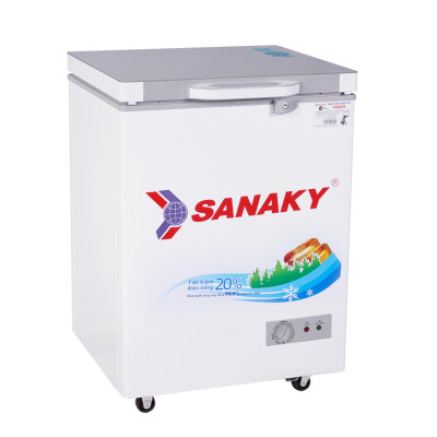Tủ Đông Kính Cường Lực Sanaky VH-1599HYK (100L) - Xám - Hàng Chính Hãng - Chỉ Giao tại HCM
