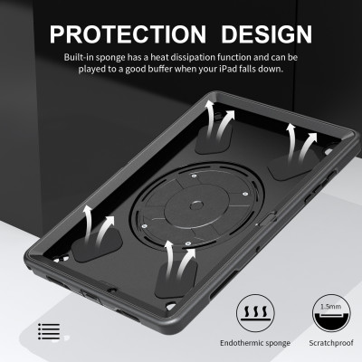 Ốp lưng cho Samsung Tab A9 Plus (X210/X215/X216) Zaki Rugged Case 360 - Hàng Chính Hãng